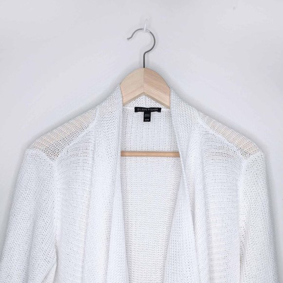 Eileen Fisher open waterfall cardigan - Medium - Picture 2 of 8